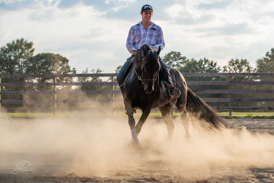 horse training sidepass